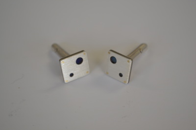 Silver, gold  and Titanium cufflinks £90. Other designs and materials available.
