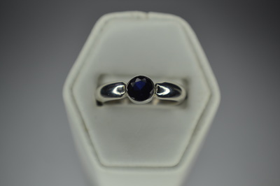 Silver and Sapphire ring £45. Other designs available.